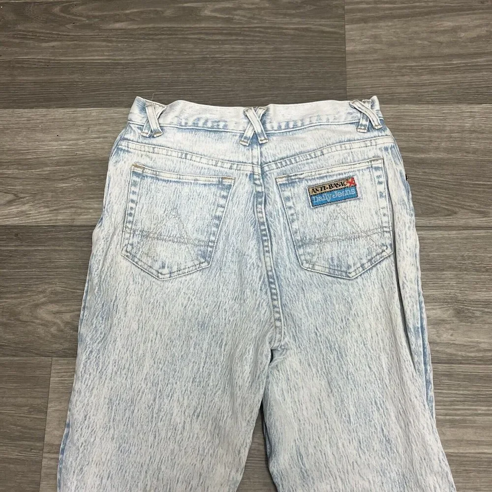 Anti‎ Basicx Jeans Womens 28x28 High Rise Vintage Y2K Embroidered Western Faded